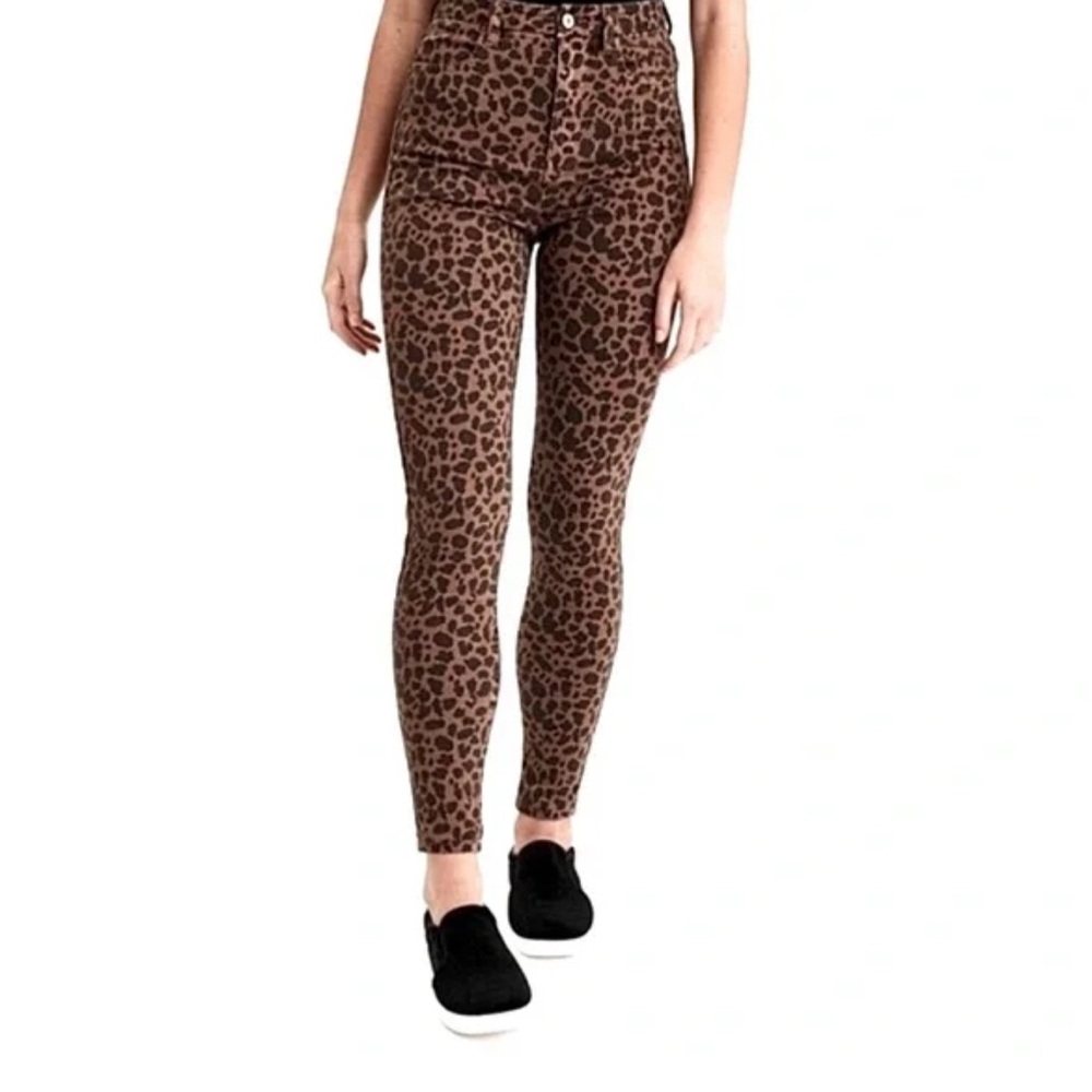 Leopard Print Skinny Jeans